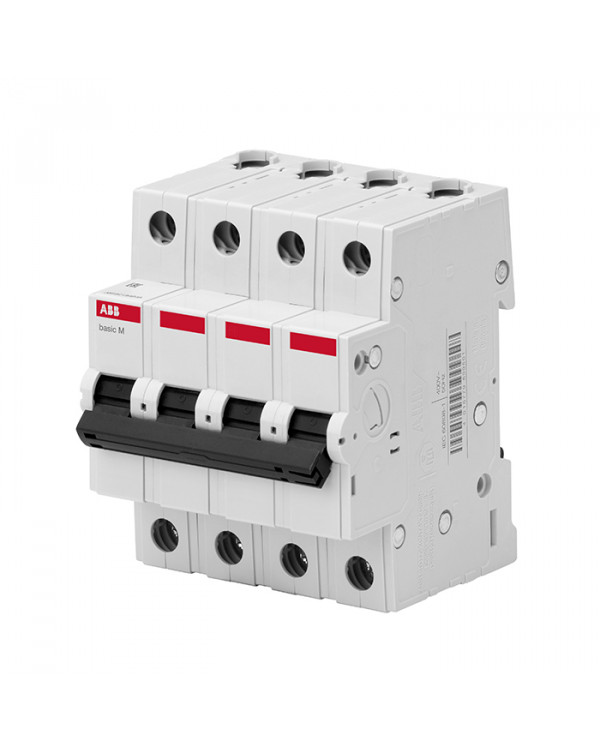 Автоматический выключатель ABB 4P, 6A, C, 4,5кА, BMS414C06, 2CDS644041R0064