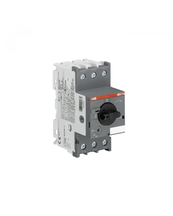 Автоматический выключатель АВВ MS116-25 10кА с регулируемой тепловой защитой 20A-25А, 1SAM250000R1014