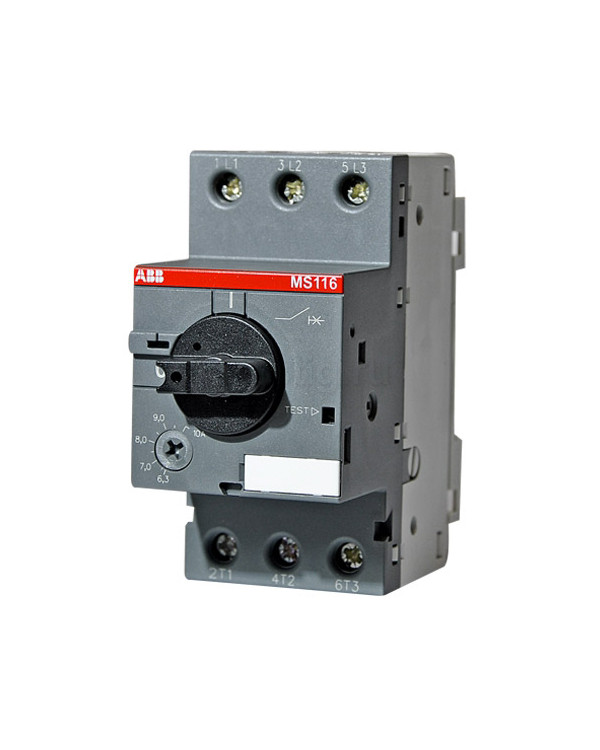 Автоматический выключатель АВВ MS116-0.4 10 кА с регулируемой тепловой защитой 0.25A - 0.4А, 1SAM250000R1003
