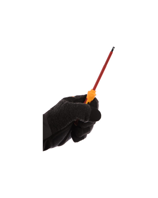 Отвертка шлицевая диэлектрическая SL4 х 100 мм, до 1000 В, двухкомпонентная рукоятка, 12-4712