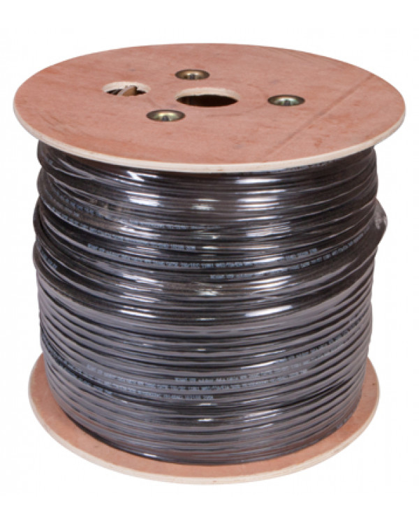 Кабель витая пара UTP 4PR 24AWG, CAT5e наружный (OUTDOOR) + ТРОС*1 (бухта 305 м), 01-0046