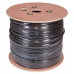 Кабель витая пара UTP 4PR 24AWG, CAT5e наружный (OUTDOOR) + ТРОС*1 (бухта 305 м), 01-0046