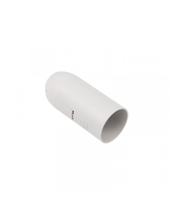 Патрон пластиковый термостойкий подвесной Е14 белый c этикеткой REXANT, 11-8822