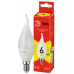 ECO LED BXS-6W-827-E14 ЭРА (диод, свеча на ветру, 6Вт, тепл, E14) (10/100/2800), ECO LED BXS-6W-827-E14