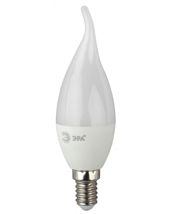 ECO LED BXS-6W-840-E14 ЭРА (диод, свеча на ветру, 6Вт, нейтр, E14) (10/100/2800), ECO LED BXS-6W-840-E14