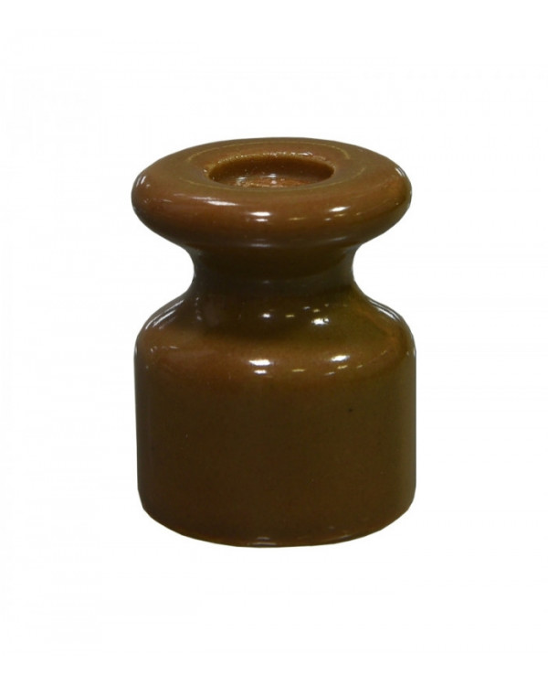 Кабельный изолятор керамический цвет капучино Н24 х 19, Lindas, 12014