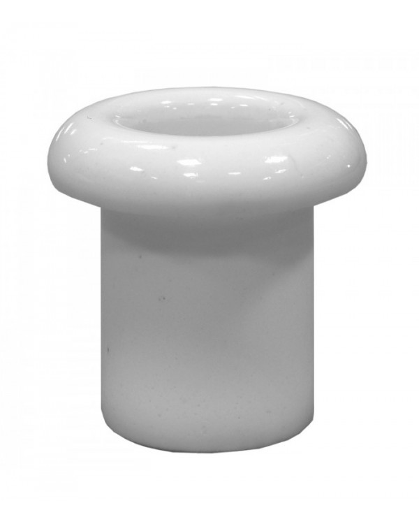 Втулка для сквозного отверстия керамическая белая, Lindas, 13011