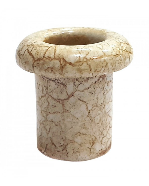 Втулка для сквозного отверстия керамическая цвет мрамор, Lindas, 13013