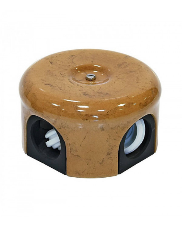 Ретро распределительная коробка декор Капучино D-78mm, Lindas, 33030
