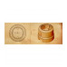 Ретро розетка с орнаментом №2 (васильки), 16А, 250В, Lindas, 35018