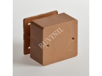 Коробка распределительная ОП 79х79х32мм IP40 дуб (темн. основа) Ruvinil 65004-08М