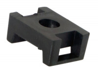 Площадка для крепления стяжки REXANT (ПС-2) 22x16 мм, черная, упаковка 100 шт.