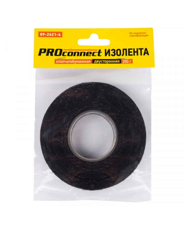 Изолента ХБ PROconnect 18 х 0,35 мм, (ролик 31,9 м/200 г) (2-ПОЛ), 09-2421-4