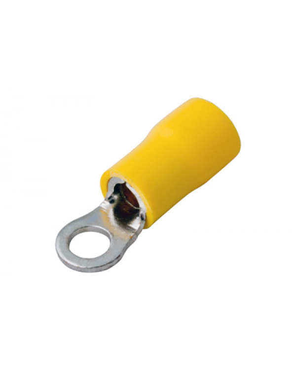 Наконечник кольцевой изолированный ø 5.3 мм 4-6 мм² (НКи 6.0-5/НКи5,5-5) желтый REXANT, 08-0052