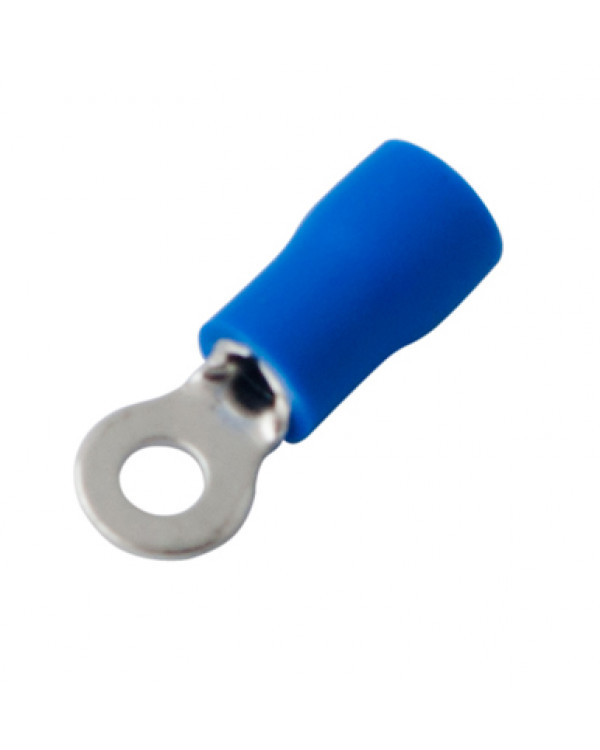 Наконечник кольцевой изолированный ø 3.2 мм 1.5-2.5 мм² (НКи 2.5-3/НКи2-3) синий REXANT, 08-0031