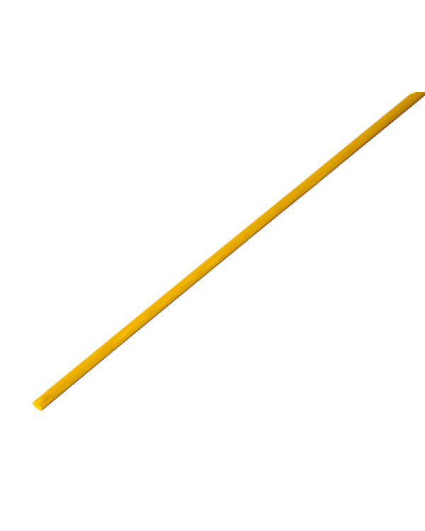 Термоусаживаемая трубка REXANT 1,5/0,75 мм, желтая, упаковка 50 шт. по 1 м, 20-1502