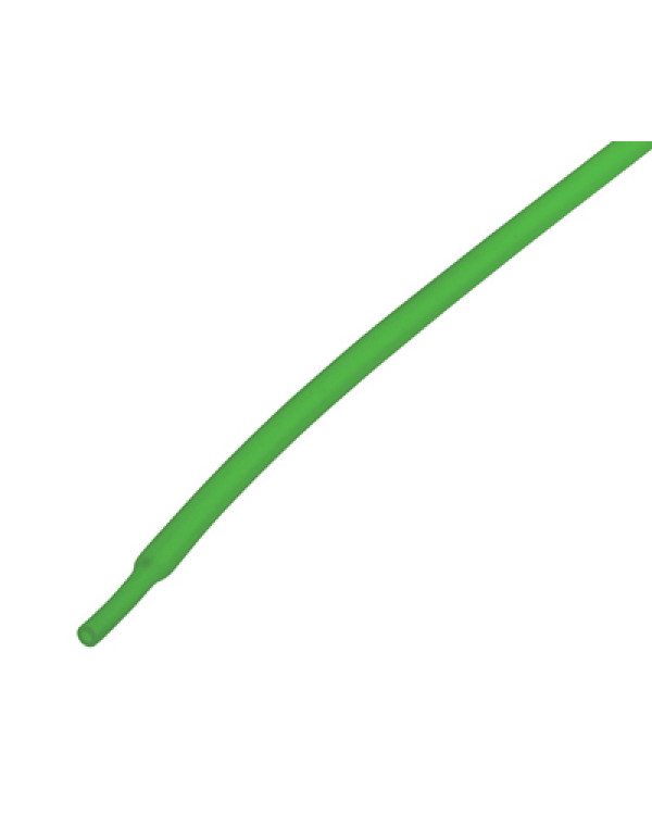 Термоусаживаемая трубка REXANT 1,5/0,75 мм, зеленая, упаковка 50 шт. по 1 м, 20-1503