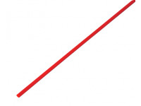 Термоусаживаемая трубка REXANT 1,5/0,75 мм, красная, упаковка 50 шт. по 1 м
