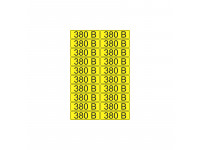 Наклейка знак электробезопасности «380 В» 15х50 мм REXANT (20шт на листе)