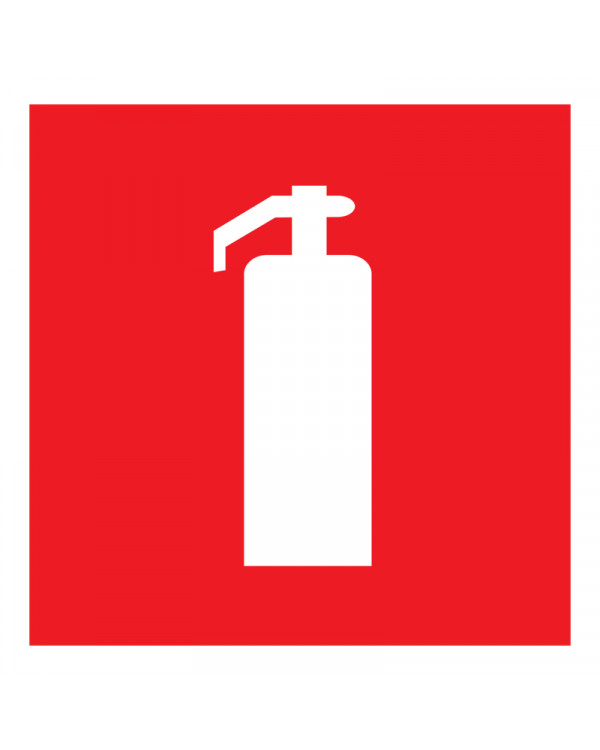 Наклейка знак пожарной безопасности "Огнетушитель"100*100 мм Rexant, 56-0050