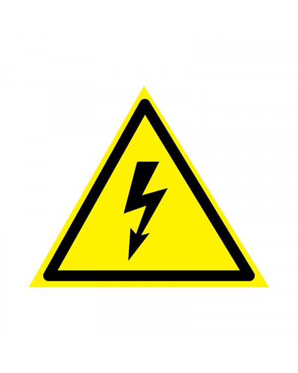Наклейка знак электробезопасности «Опасность поражения электротоком» 160х160х160 мм REXANT, 56-0006-5