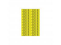 Наклейка знак электробезопасности «220 В» 15х50 мм REXANT (20 шт на листе)