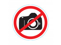 Наклейка запрещающий знак "Фотосъемка запрещена" 150*150 мм REXANT
