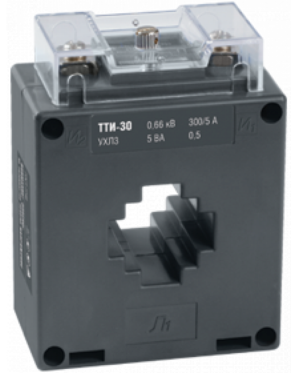 Трансформатор тока ТТИ-30 300/5А 5ВА класс 0,5 ИЭК, ITT20-2-05-0300