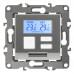 12-4111-03 ЭРА Терморегулятор универс. 230В-Imax16А, IP20, Эра12, алюминий (6/60/1200), 12-4111-03