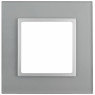 14-5101-03 ЭРА Рамка на 1 пост, стекло, Эра Elegance, алюминий+алюм (10/50/1800)