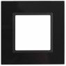 14-5101-05 ЭРА Рамка на 1 пост, стекло, Эра Elegance, чёрный+антр (10/50/1500)
