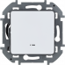 Выключатель одноклавишный с подсветкой/индикацией Legrand Inspiria для скрытого монтажа, цвет "Белый", номинальный ток 10 А, напряжение ~250 В, 673610