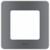 Рамка декоративная универсальная Legrand Inspiria, 1 пост, для горизонтальной или вертикальной установки, цвет "Дымчатый", 673937