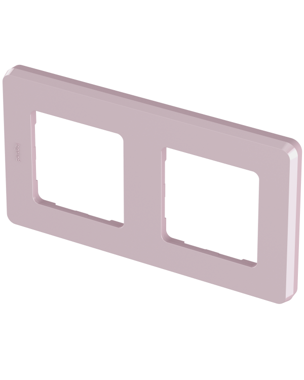 Рамка декоративная универсальная Legrand Inspiria, 2 поста, для горизонтальной или вертикальной установки, цвет "Розовый", 673944