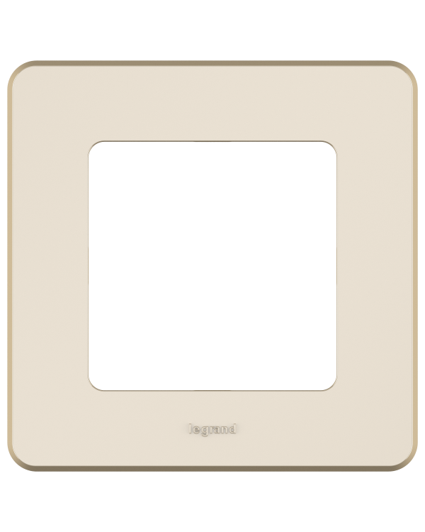 Рамка декоративная универсальная Legrand Inspiria, 1 пост, для горизонтальной или вертикальной установки, цвет "Слоновая кость", 673931