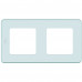 Рамка декоративная универсальная Legrand Inspiria, 2 поста, для горизонтальной или вертикальной установки, цвет "Мятный", 673945