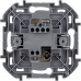 Переключатель кнопочный одноклавишный Legrand Inspiria для скрытого монтажа, цвет "Слоновая кость", номинальный ток 6 А, напряжение ~250В, 673691