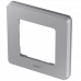 Рамка декоративная универсальная Legrand Inspiria, 1 пост, для горизонтальной или вертикальной установки, цвет "Алюминий", 673932