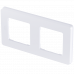 Рамка декоративная универсальная Legrand Inspiria, 2 поста, для горизонтальной или вертикальной установки, цвет "Жемчуг", 673946