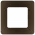 Рамка декоративная универсальная Legrand Inspiria, 1 пост, для горизонтальной или вертикальной установки, цвет "Бронза", 673939