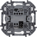 Переключатель кнопочный одноклавишный Legrand Inspiria для скрытого монтажа, цвет "Антрацит", номинальный ток 6 А, напряжение ~250В, 673693