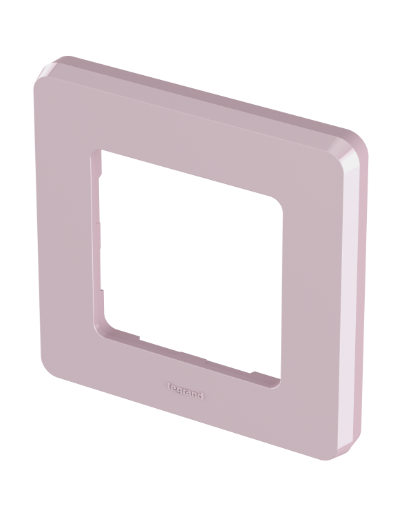 Рамка декоративная универсальная Legrand Inspiria, 1 пост, для горизонтальной или вертикальной установки, цвет "Розовый", 673934
