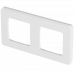 Рамка декоративная универсальная Legrand Inspiria, 2 поста, для горизонтальной или вертикальной установки, цвет "Белый", 673940