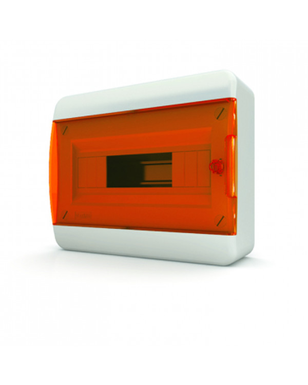 Щит навесной 12 мод. IP41, прозрачная оранжевая дверца BNO 40-12-1, 01-01-023