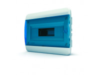 Щит встраиваемый 12 мод. IP41, прозрачная синяя дверца BVS 40-12-1
