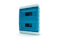 Щит встраиваемый 24 мод. IP41, прозрачная синяя дверца BVS 40-24-1