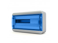 Щит навесной 18 мод. IP65, прозрачная синяя дверца BNS 65-18-1