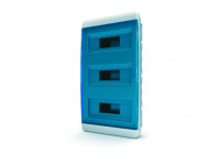 Щит встраиваемый 36 мод. IP41, прозрачная синяя дверца BVS 40-36-1