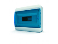 Щит навесной 12 мод. IP41, прозрачная синяя дверца BNS 40-12-1