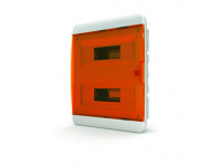 Щит встраиваемый 24 мод. IP41, прозрачная оранжевая дверца BVO 40-24-1